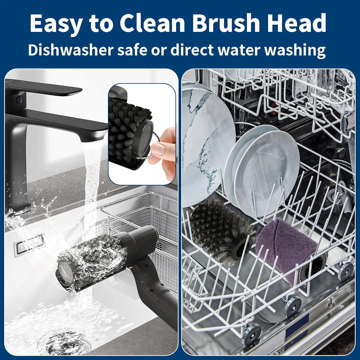 180 Degree Rotatable Electric BBQ Grill Cleaning Brush Stainless Steel Bristles Cleaner for American Style Barbecue Grills
